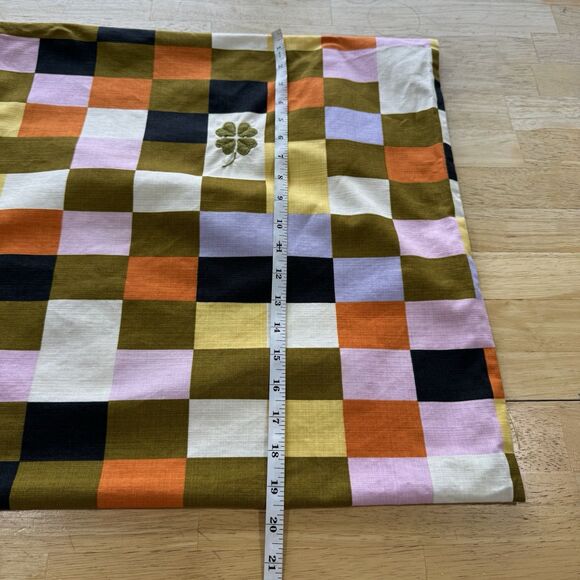 Ikea Mavinn Limited Edition Cushion Pillow Covers X2 Cat & Check Pattern Mod EUC - Picture 6 of 11